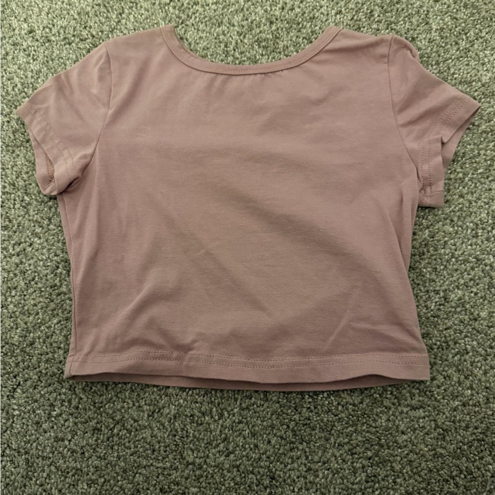 SHEIN Mauve Crop Top